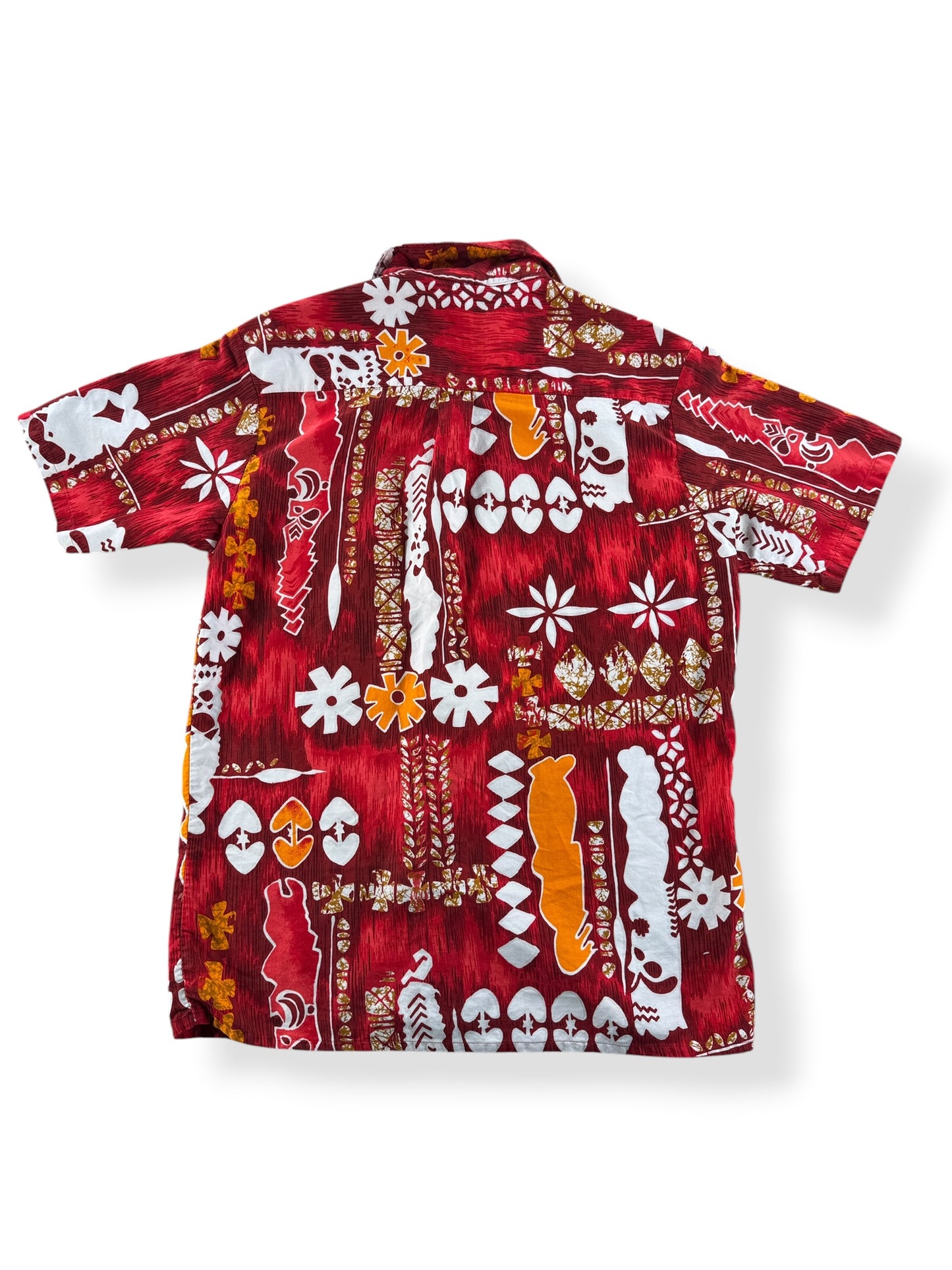 Back of Vintage Kauai Aloha Shirt SZ S