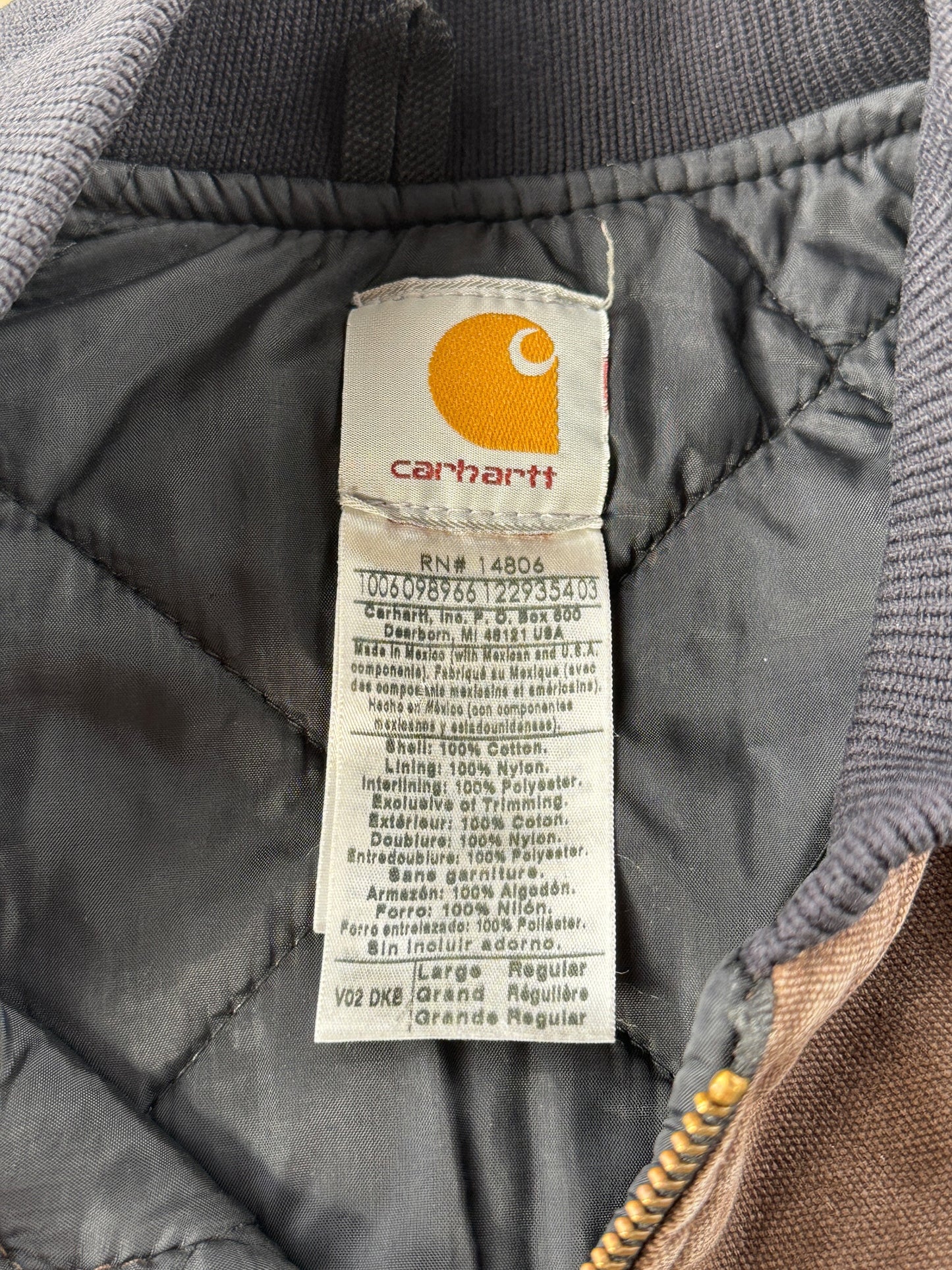 Tag on Carhartt Brown Vest SZ L