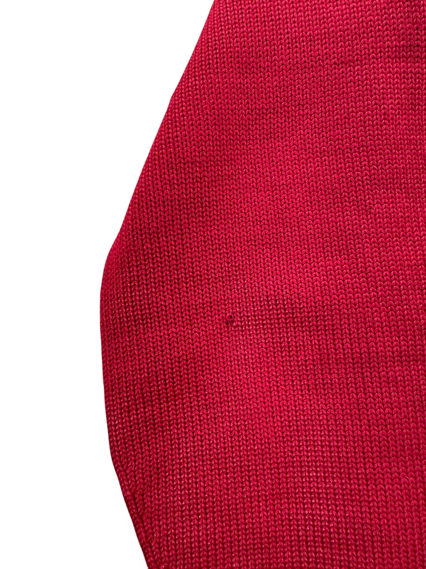 Hole on Sleeve of Vintage Kandel Varsity Sweater SZ M