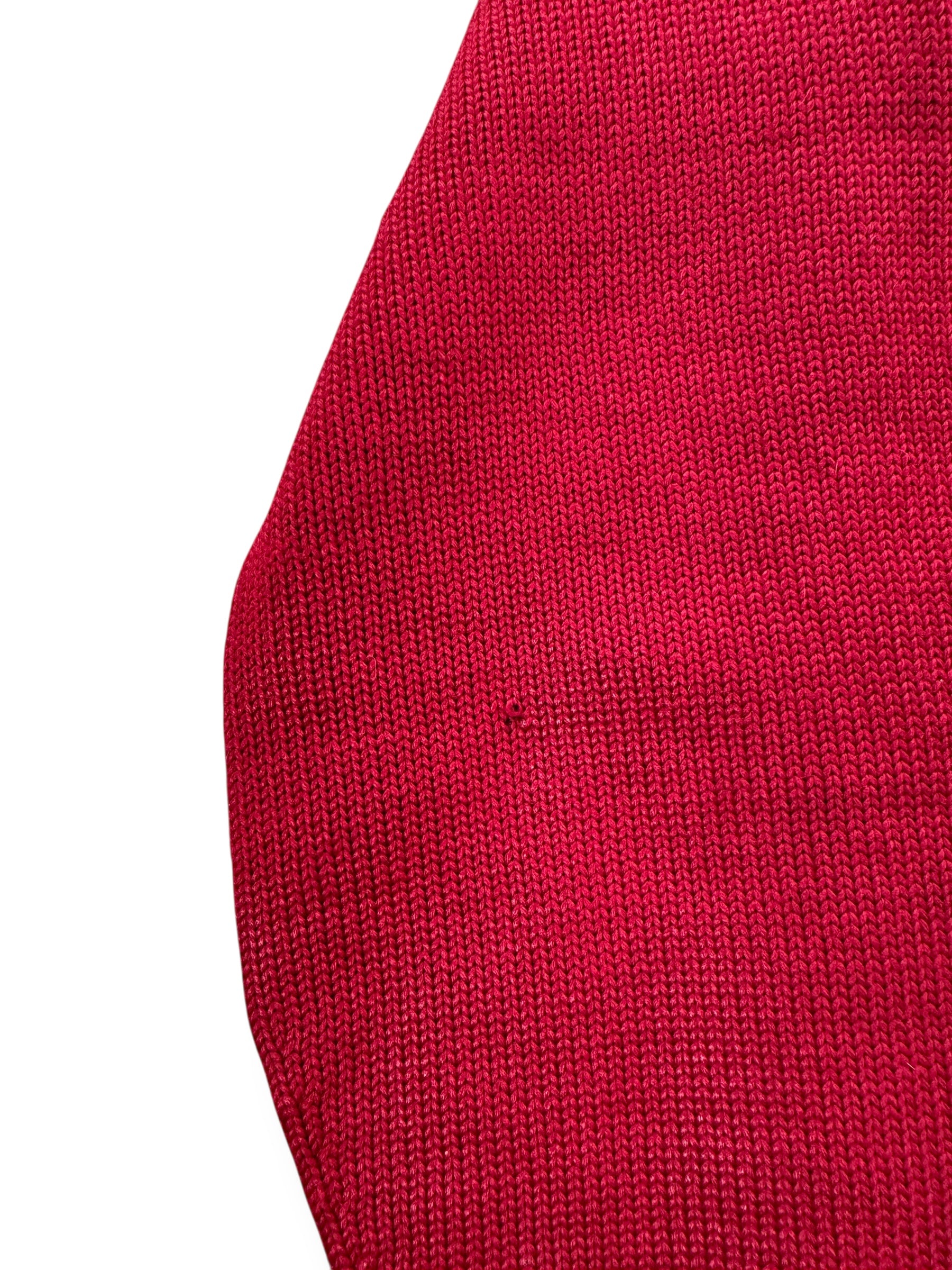 Hole on Sleeve of Vintage Kandel Varsity Sweater SZ M