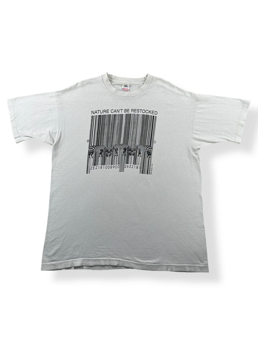 Front of Vintage Zebra Barcode Tee SZ XL