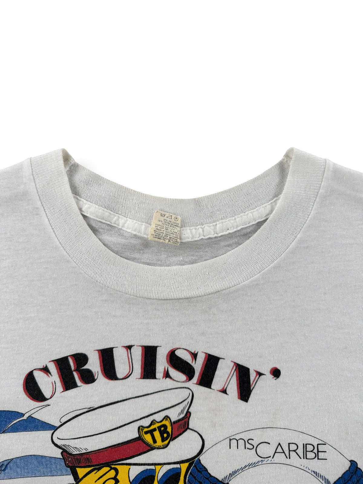 Collar on Vintage Conway and Loretta Tee SZ M