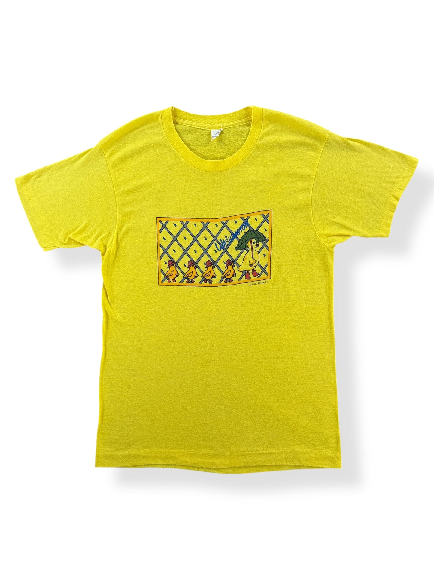 Front of Vintage Washington Duckies Rain Tee SZ S