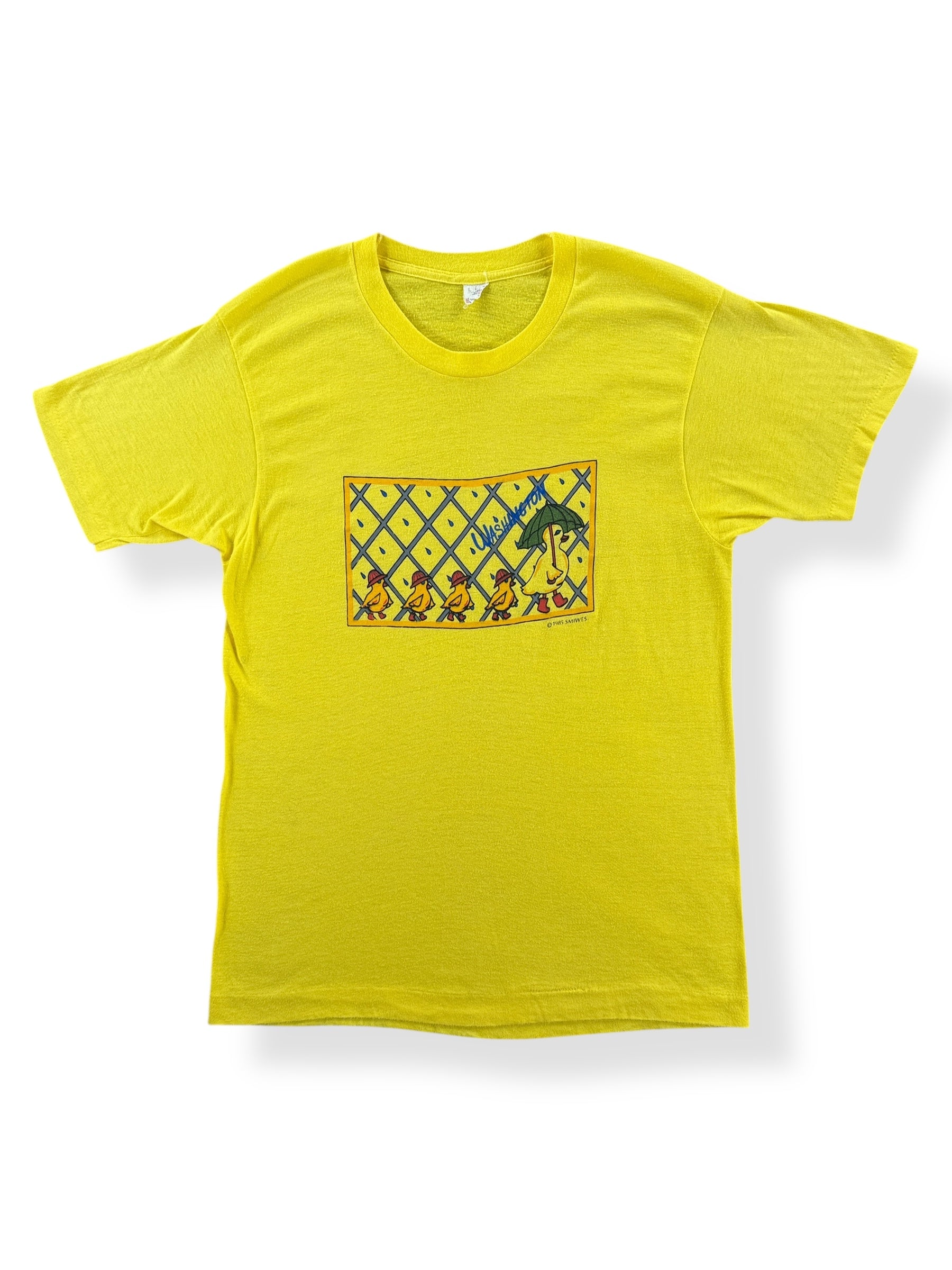 Front of Vintage Washington Duckies Rain Tee SZ S