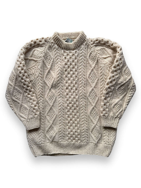front of Vintage Ronnie Hannigan Irish Wool Sweater SZ XL