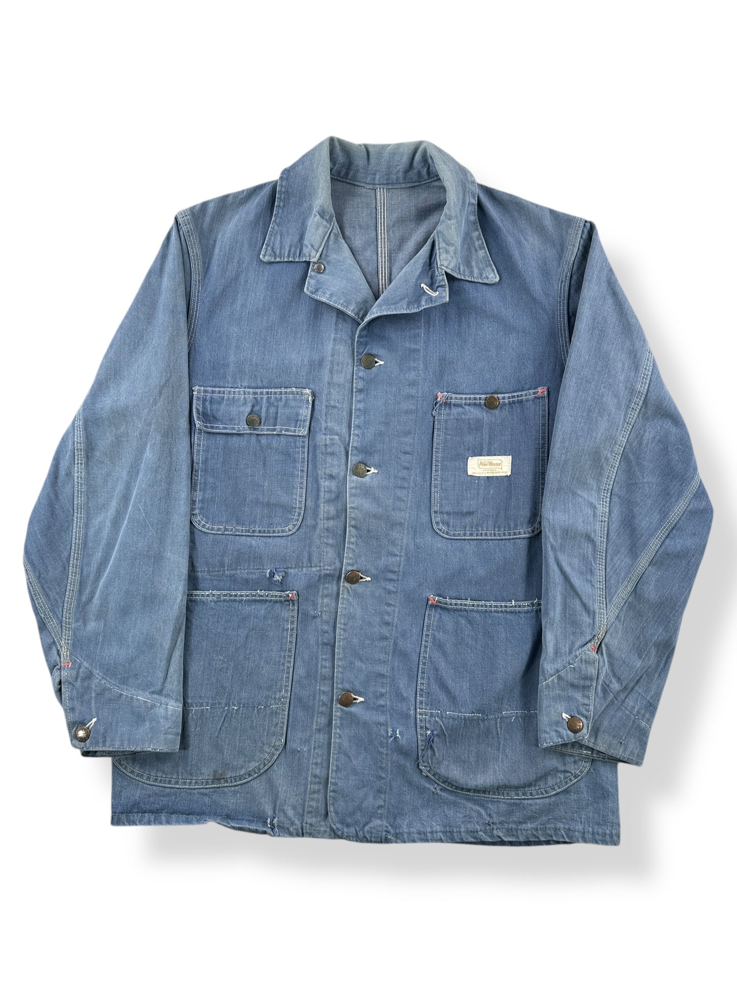 Front of Vintage Montgomery Ward Powr House Chore Coat SZ L