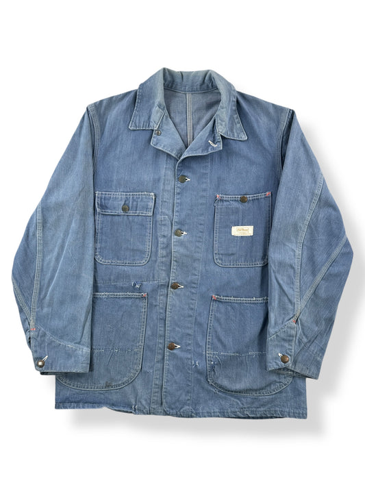 Front of Vintage Montgomery Ward Powr House Chore Coat SZ L