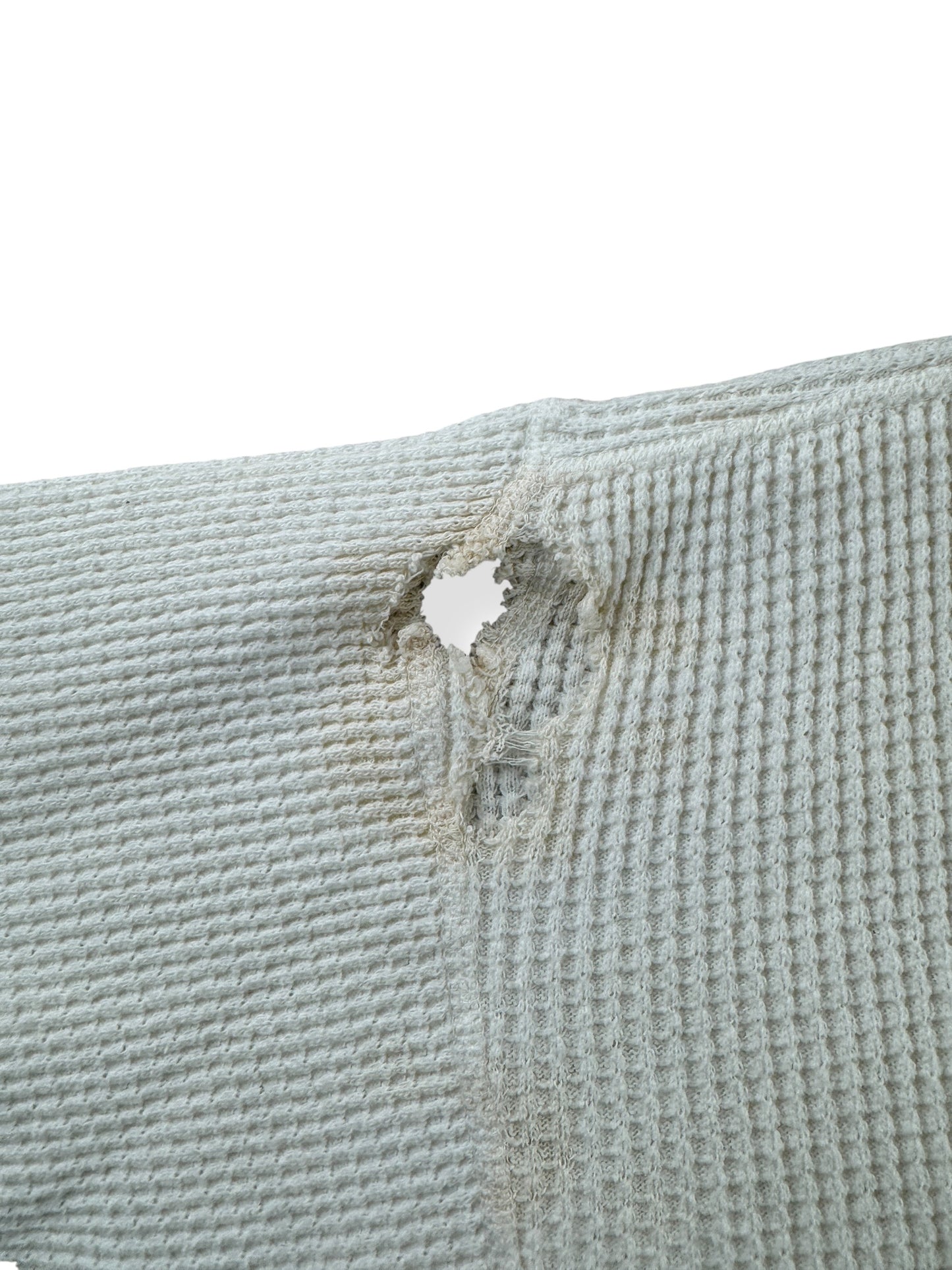 Hole on Vintage Warmclad Waffle Thermal SZ M AS IS