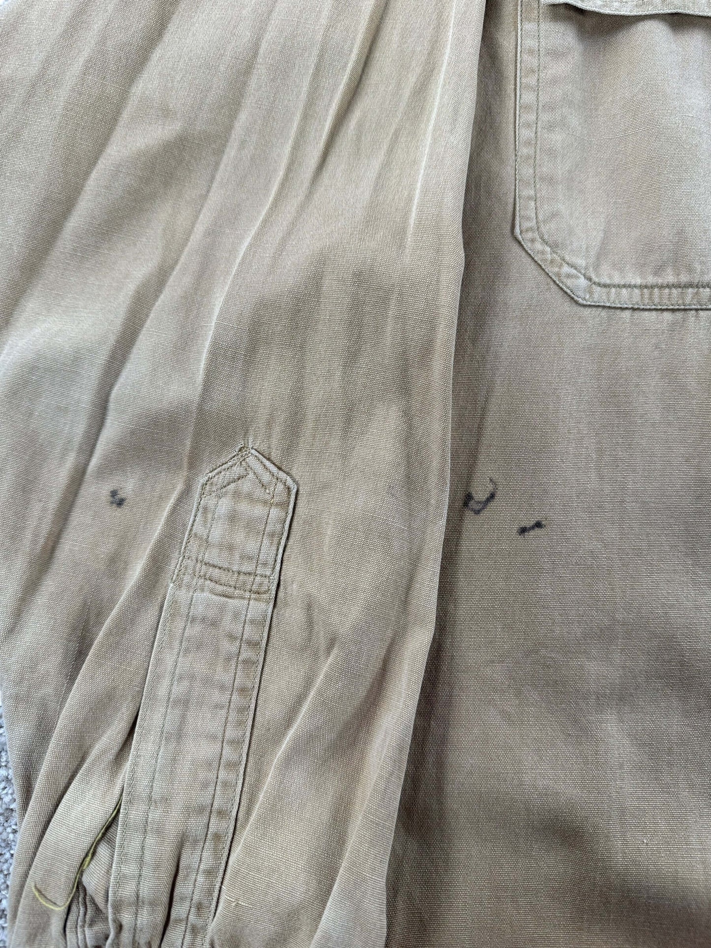 Stains on Vintage Crest Army Chinstrap Top SZ L