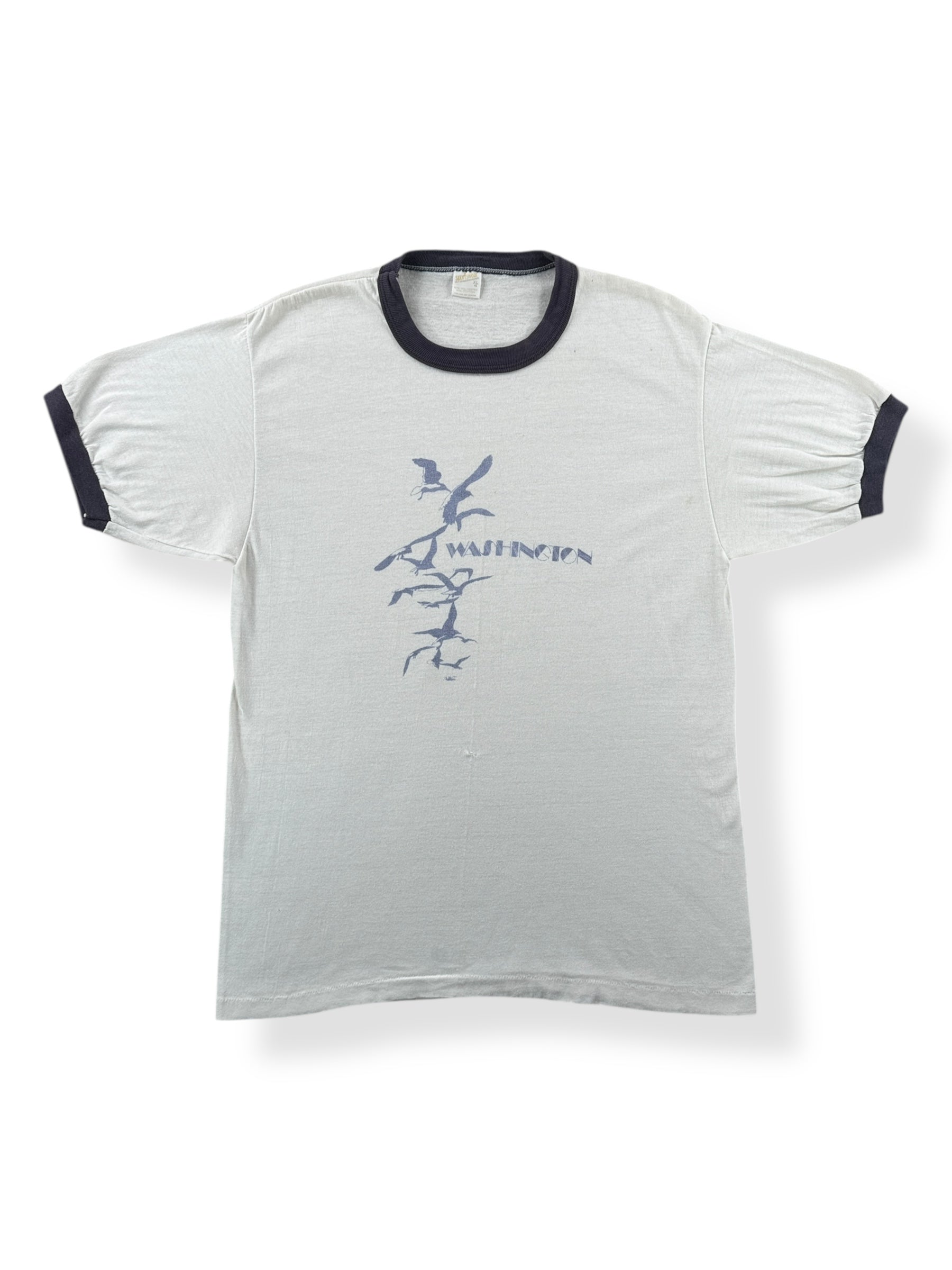 Front of Vintage Washington Birds Ringer SZ M