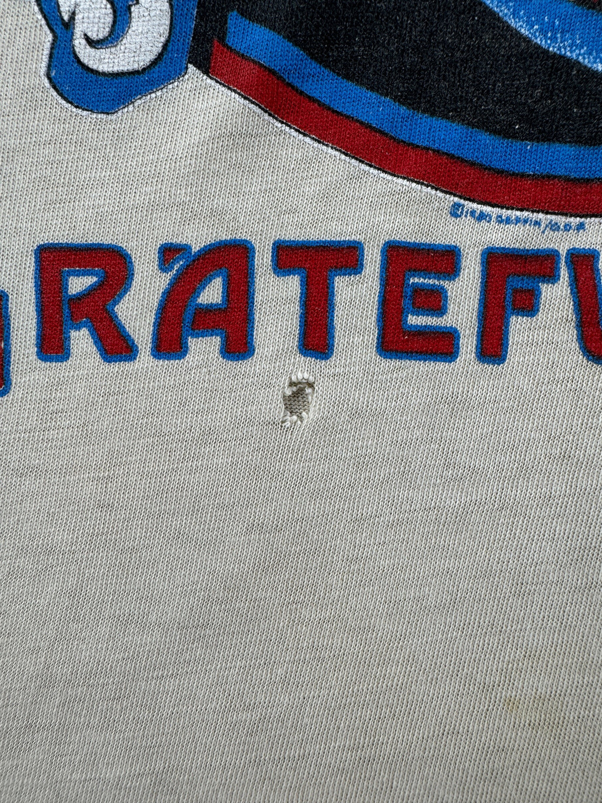 Hole on Vintage 1980 Grateful Dead Reckoning Tee SZ XL