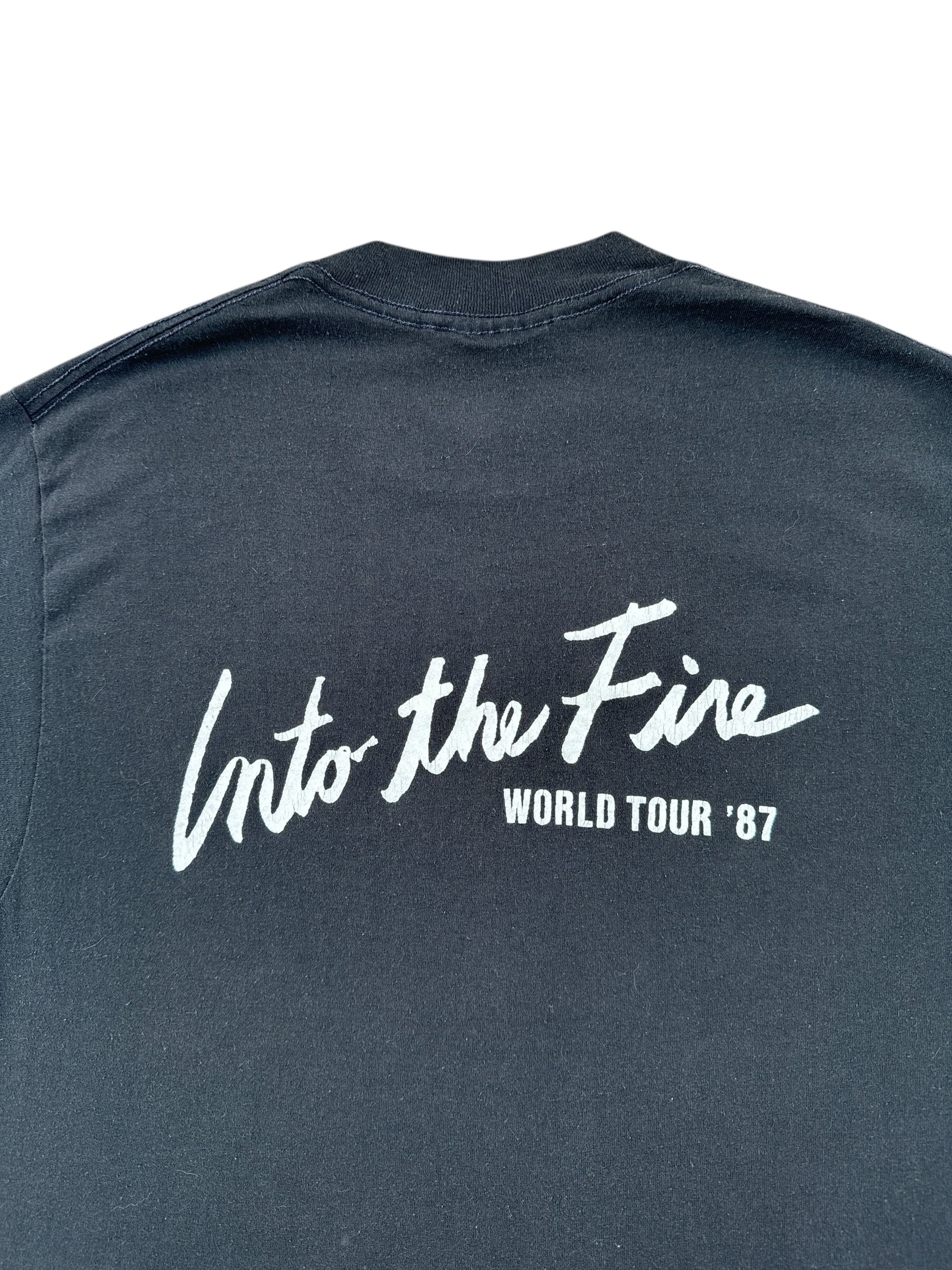 Back Graphic of Vintage Bryan Adams 1987 World Tour Tee SZ M