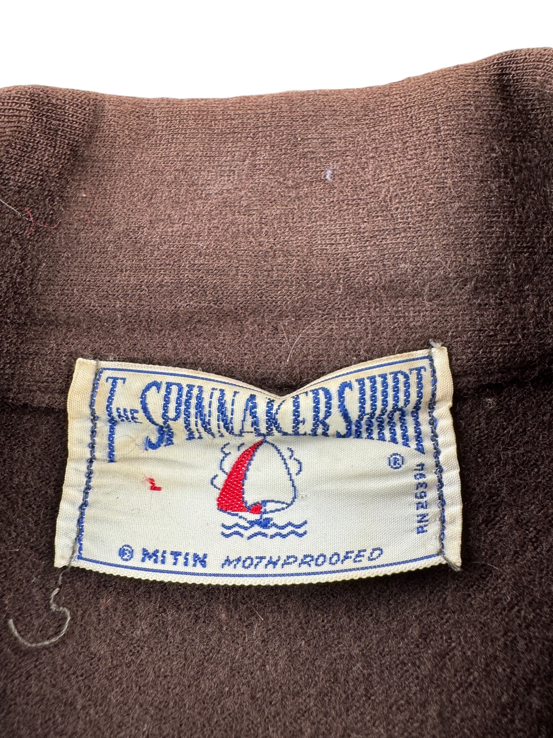 Tag on Vintage Spinnaker Wool Shirt SZ L (Fits M)