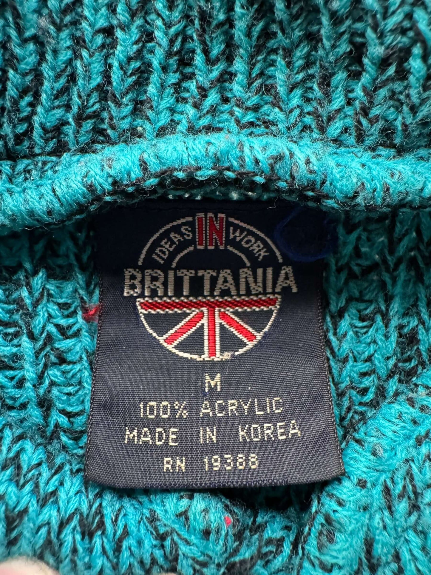 tag on Vintage Brittania Knit Sweater SZ M