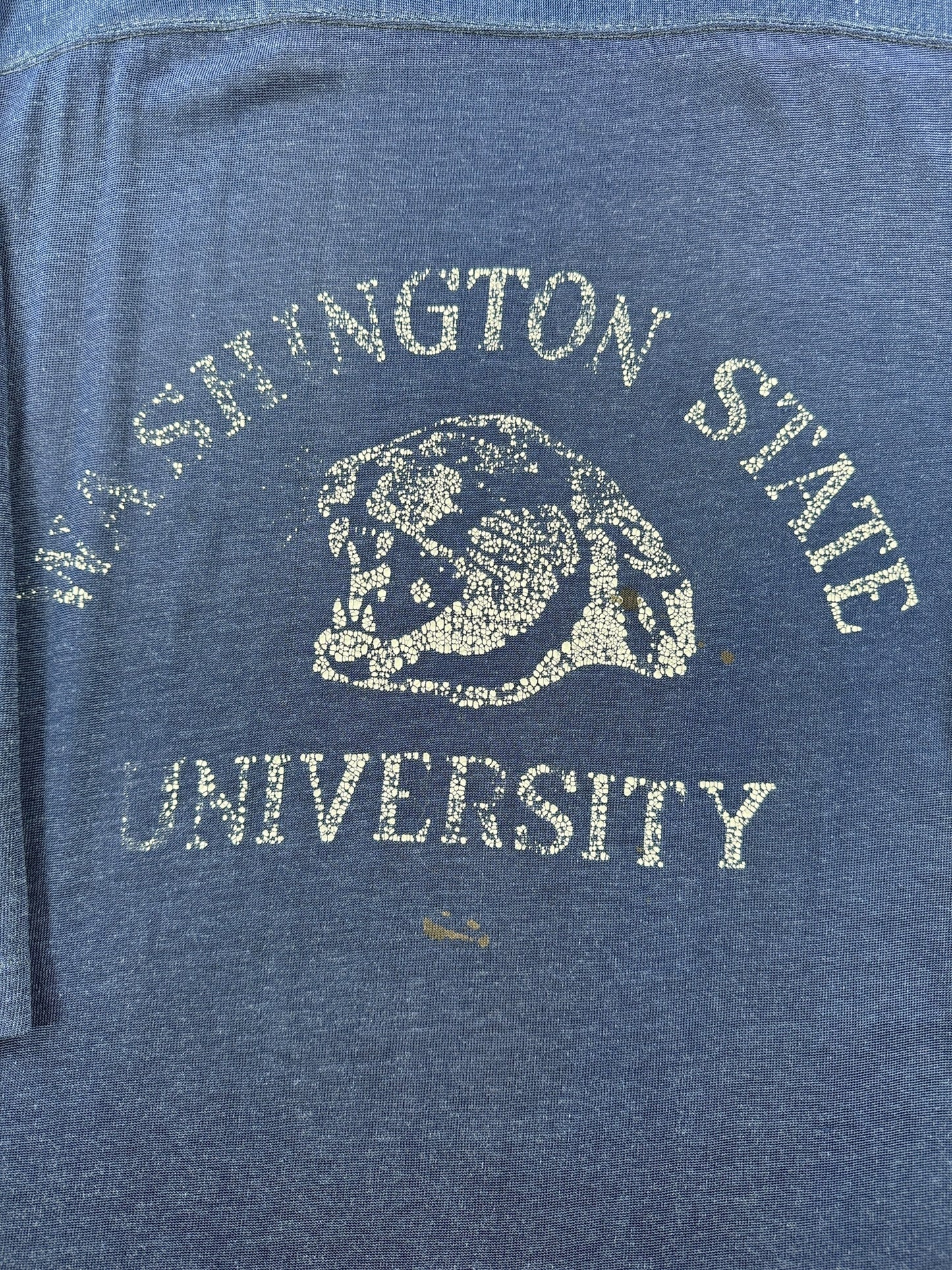 Graphic of Vintage Early 70s WSU Durene Jersey SZ M