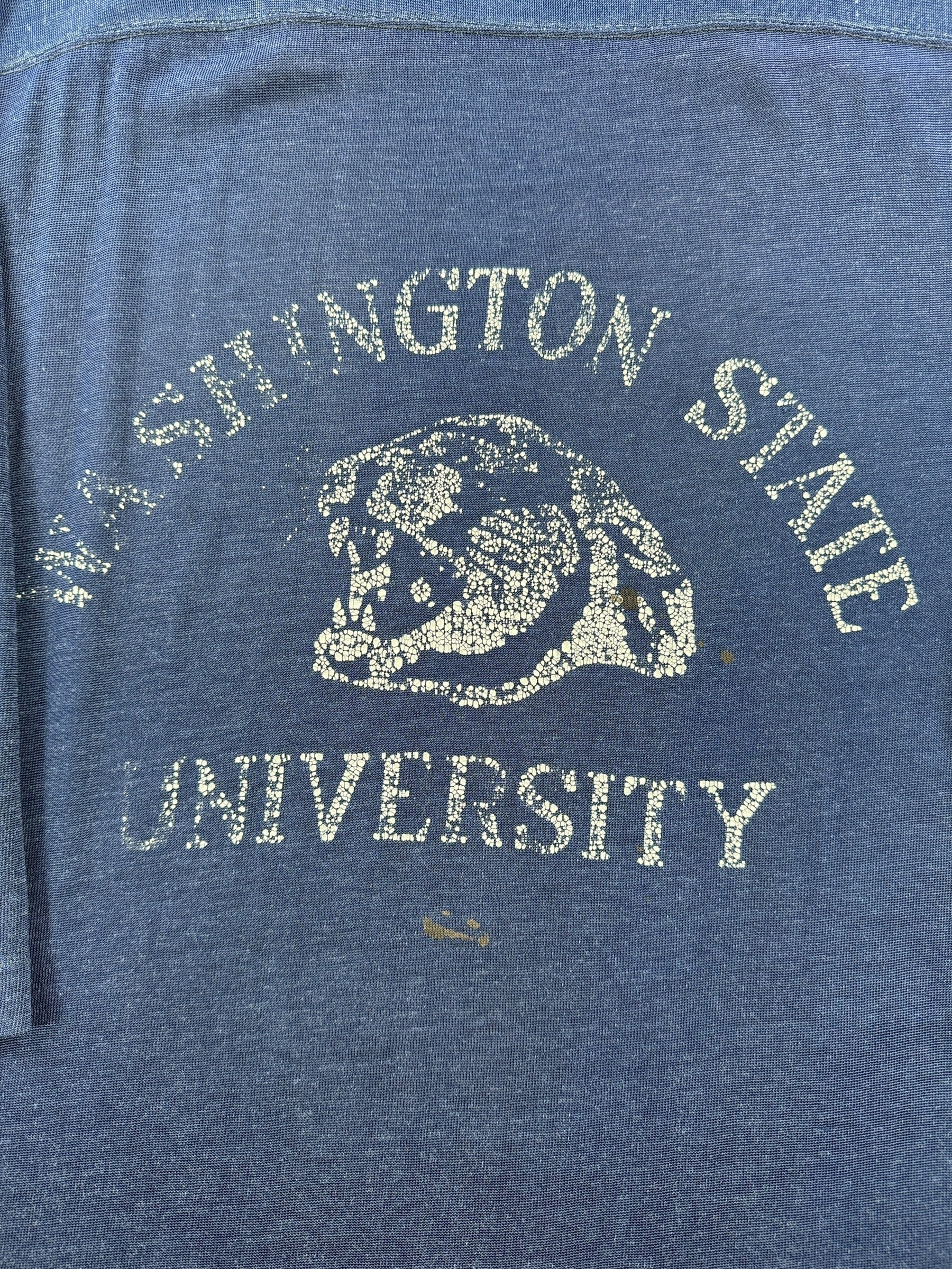 Graphic of Vintage Early 70s WSU Durene Jersey SZ M