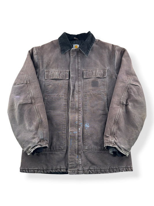 Front of Vintage Carhartt Arctic Jacket Faded Brown SZ M-T
