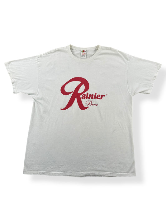 Front of Vintage Rainier Beer Tee SZ XL