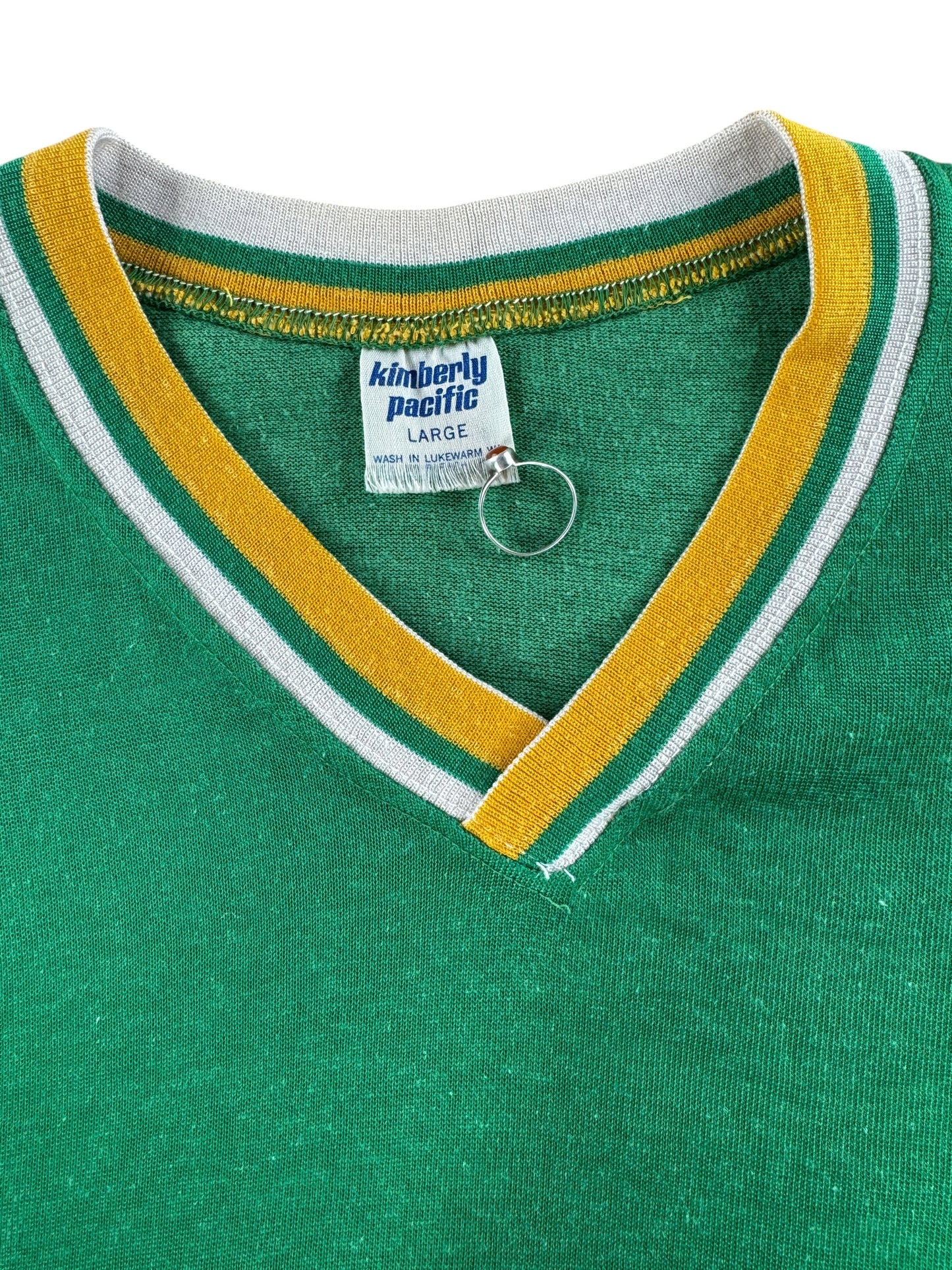 Tag on Vintage Kimberly Pacific Durene Jersey Shirt SZ L