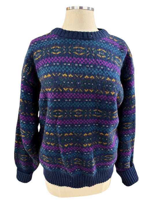 Front view of 1980s Wool Sweater L