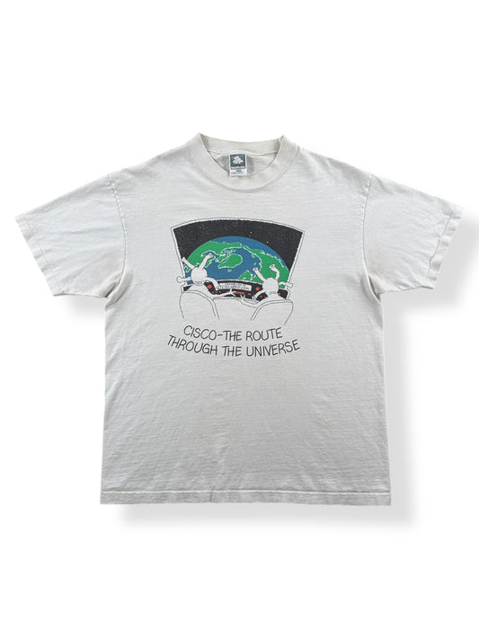 Front of Vintage Cisco Aliens Joke Tee SZ L