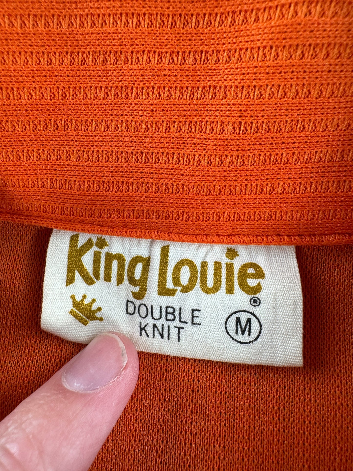 Tag on Vintage Chain Stitch King Louie Bowling Shirt SZ M