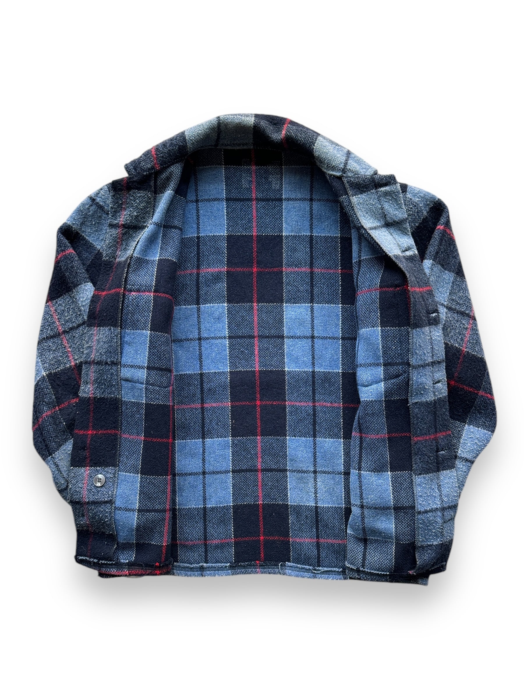 inside of Vintage Plaid Wool Shirt Jac SZ XL