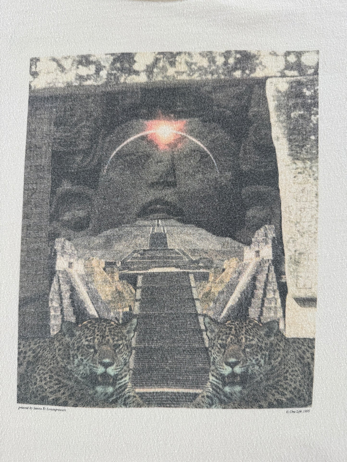 Graphic of Vintage 1990’s Hallucinogenic Cat Tee SZ XL