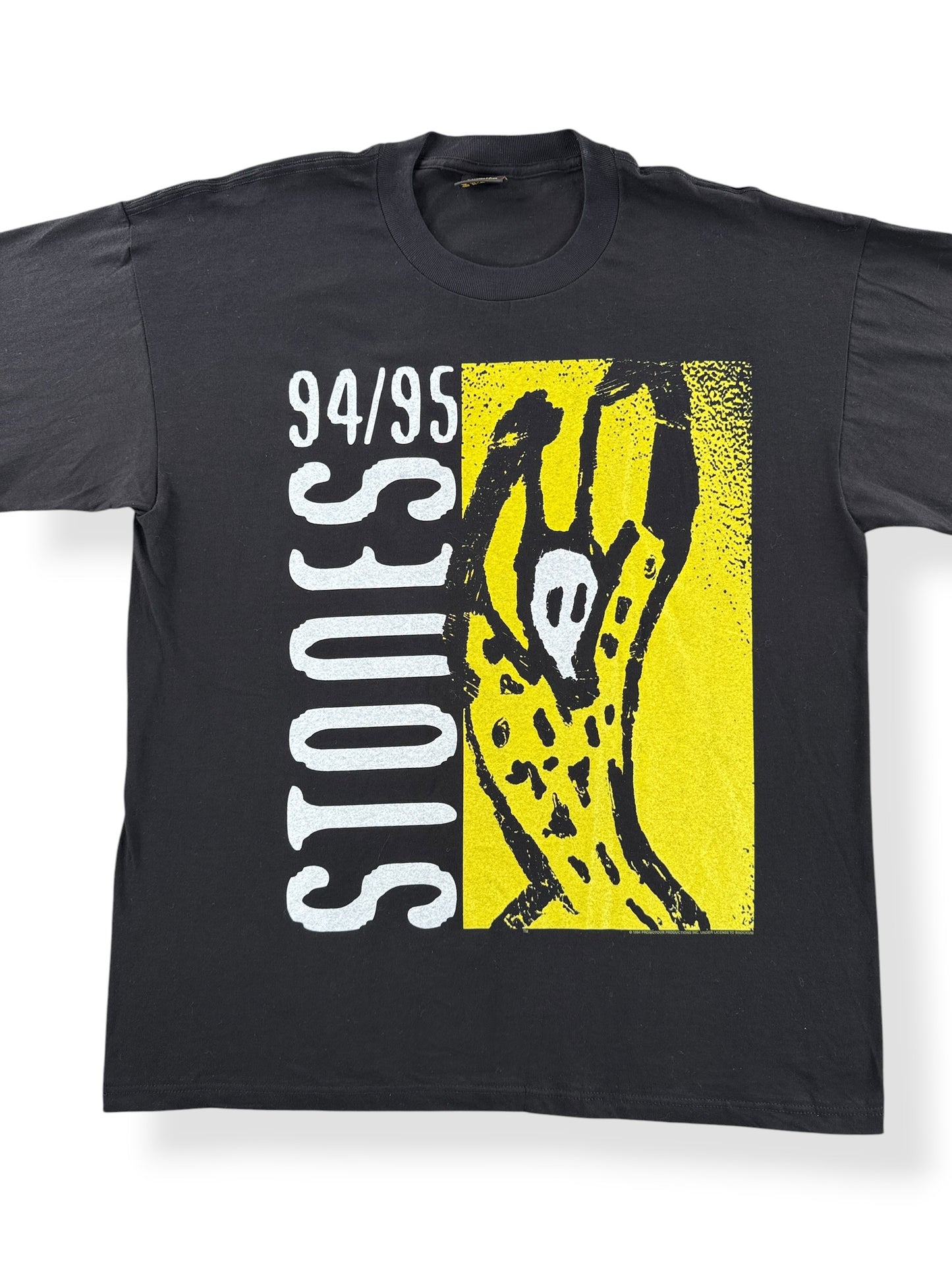 Front Close Up of Vintage Rolling Stones Voodoo Tour 94-95 Tee SZ XL