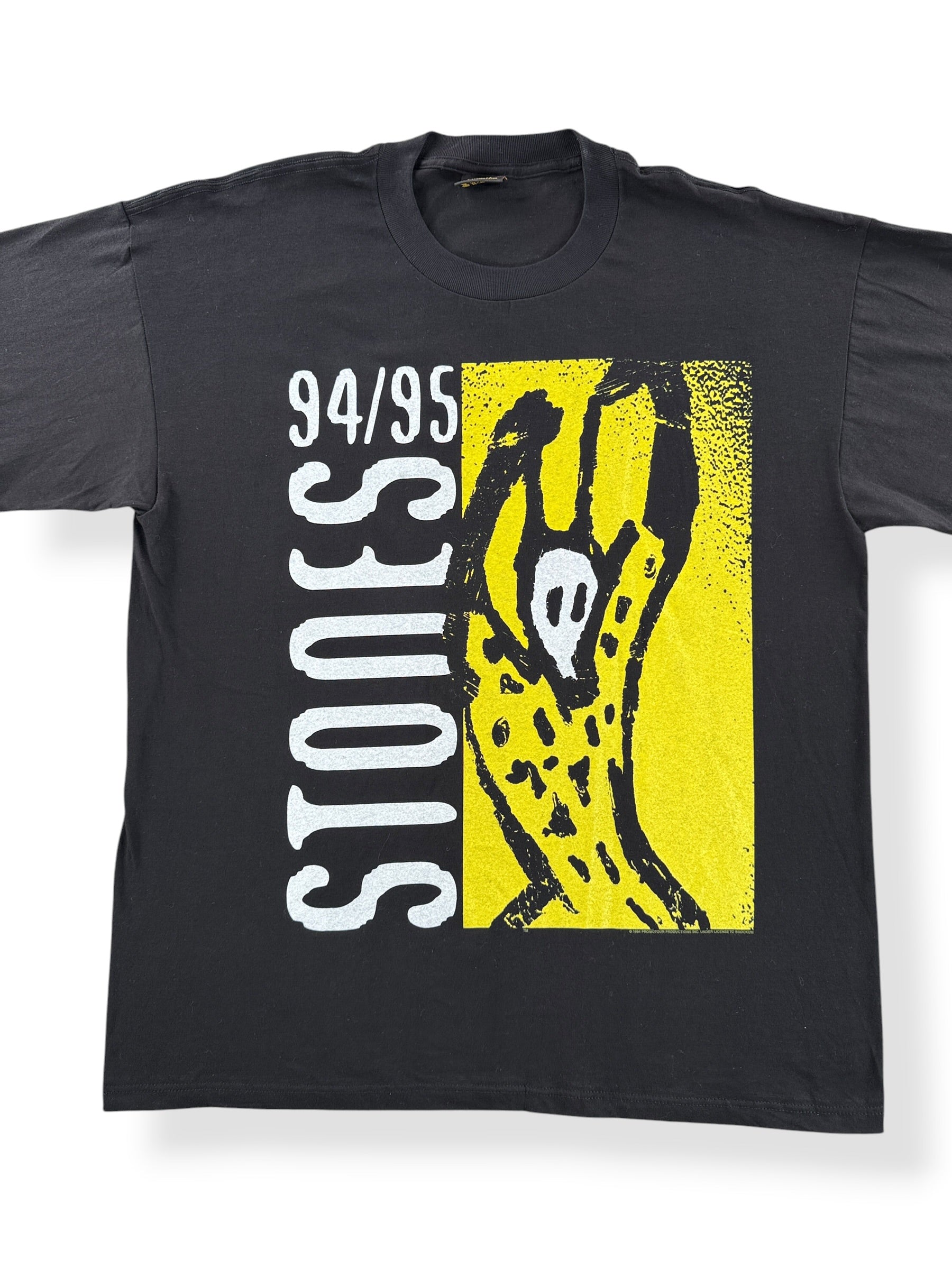 Front Close Up of Vintage Rolling Stones Voodoo Tour 94-95 Tee SZ XL