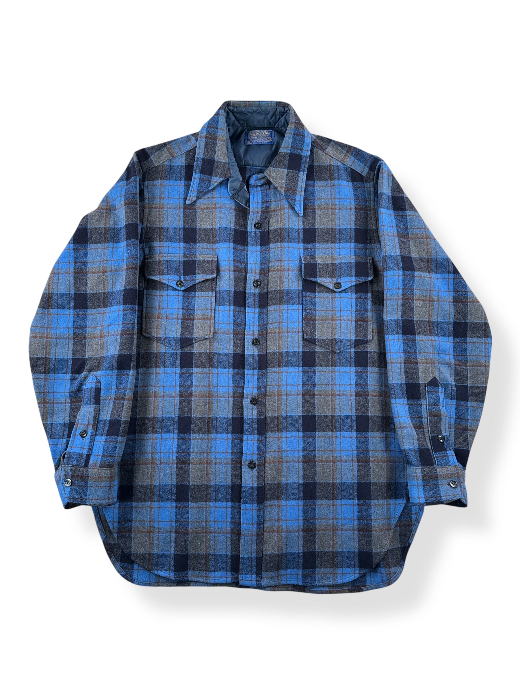 Front of Vintage 70s Pendleton Button Up Flannel SZ L