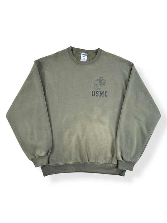 Front of Vintage USMC Sunfaded Crewneck SZ M