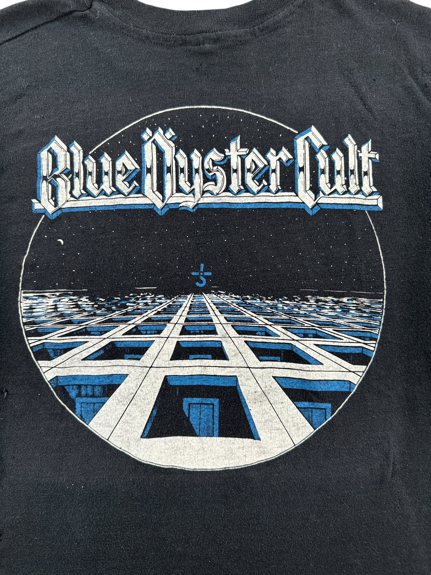 Back Graphic of Vintage Blue Oyster Cult 2-Sided Tee SZ S