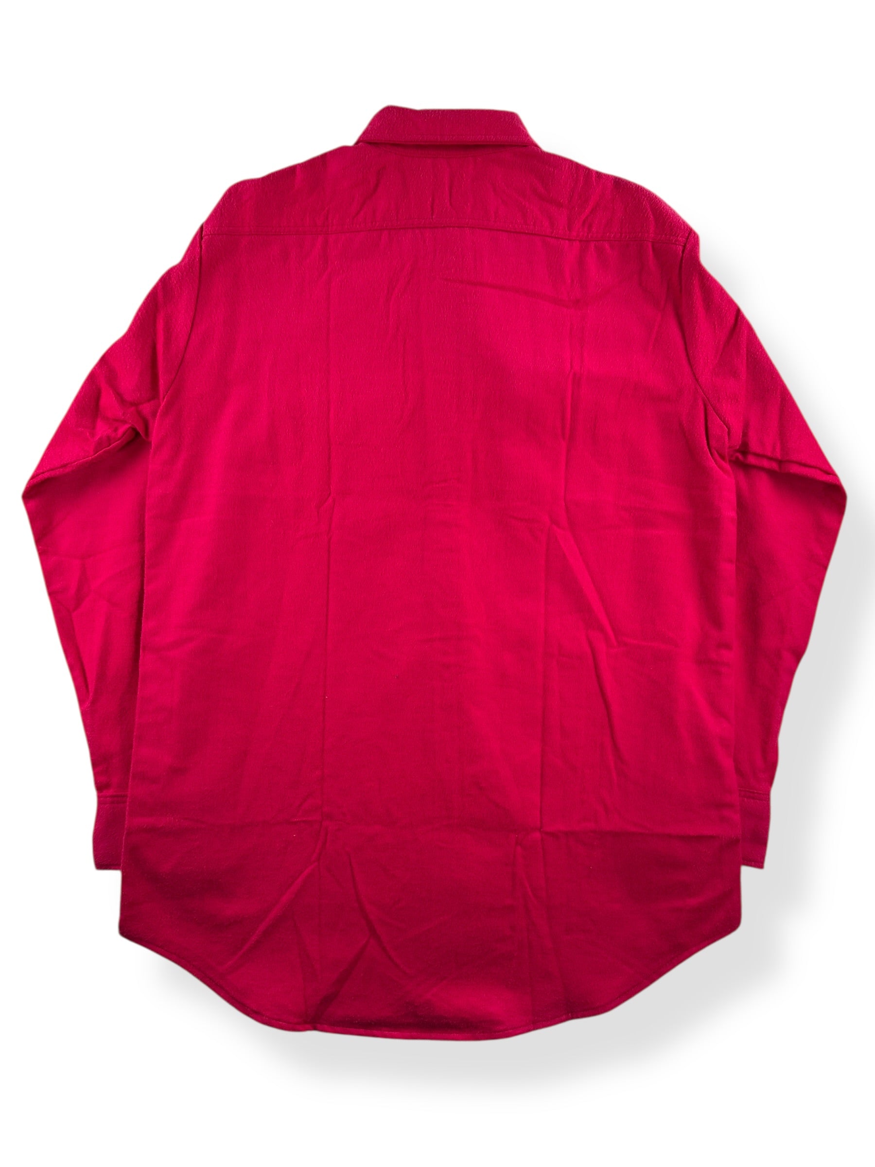Back of Vintage NOS Outdoor Exchange Red Chamois Shirt SZ L Tall