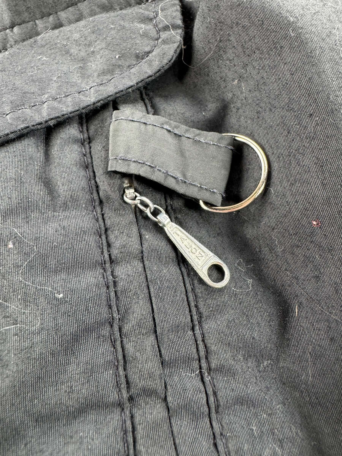 Pocket zipper on Vintage 1970s Blue Goose by Sportcaster Women's Puffer Jacket M