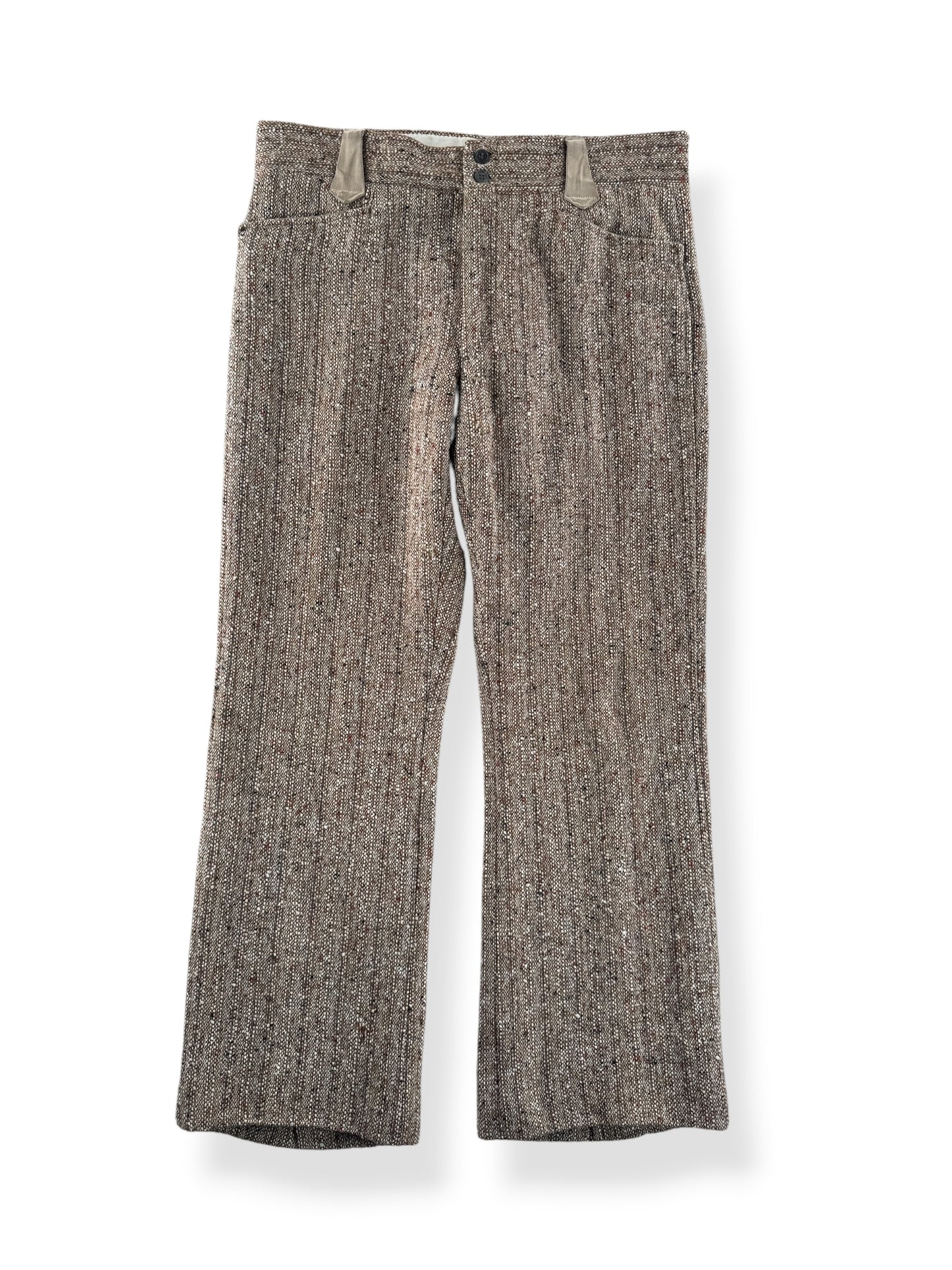 Front of Vintage Eric Ross & Co Wool Rockabilly Side Synch Trousers W36
