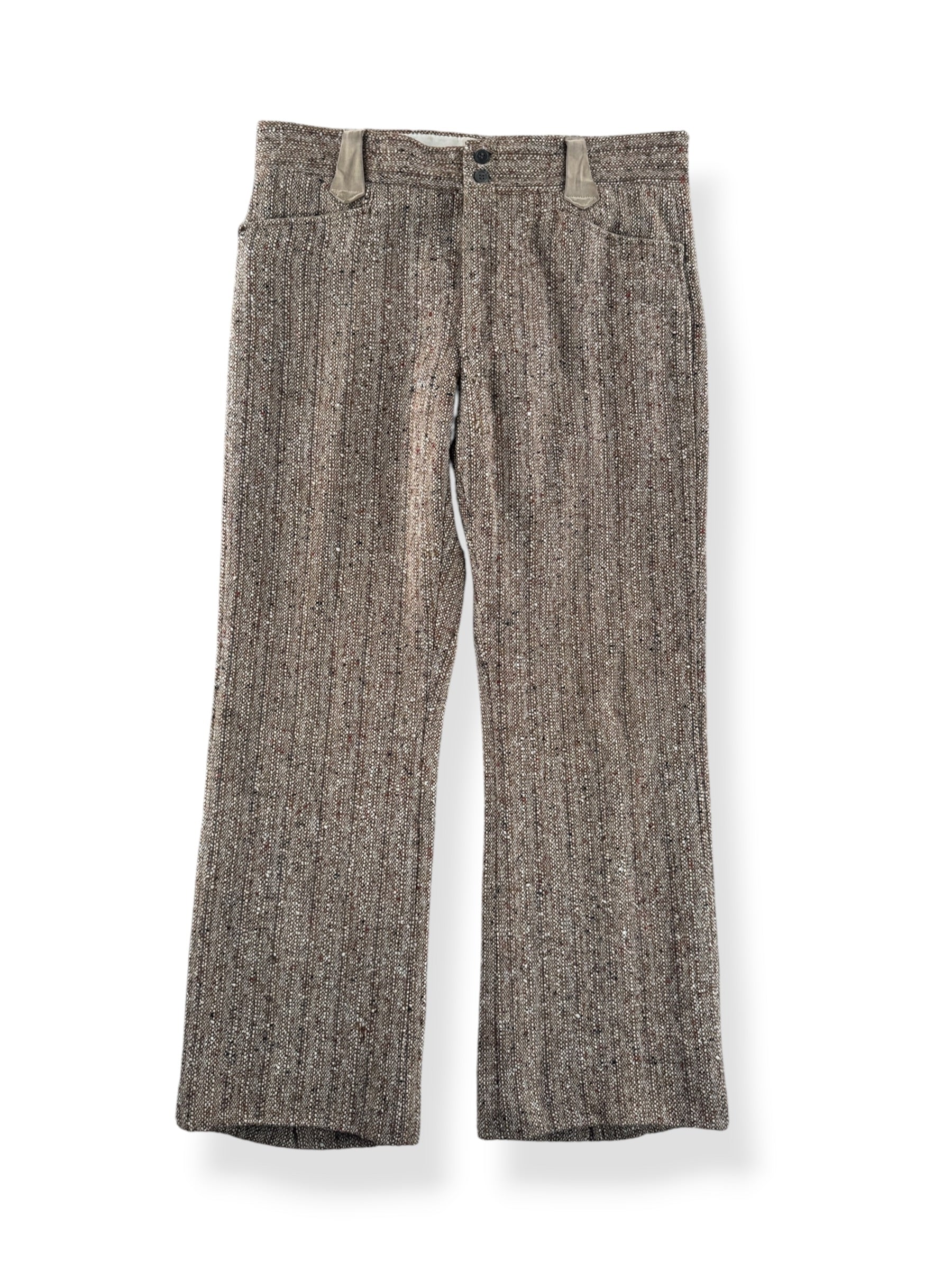 Front of Vintage Eric Ross & Co Wool Rockabilly Side Synch Trousers W36