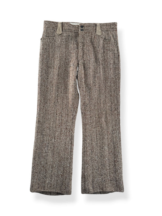 Front of Vintage Eric Ross & Co Wool Rockabilly Side Synch Trousers W36
