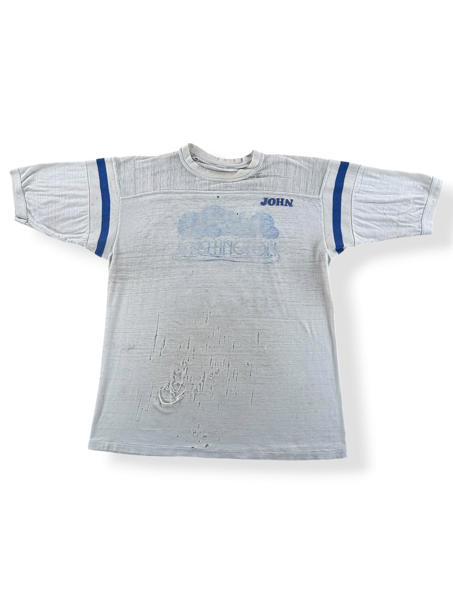 Front of Vintage Thrashed Washington Jersey Tee SZ L