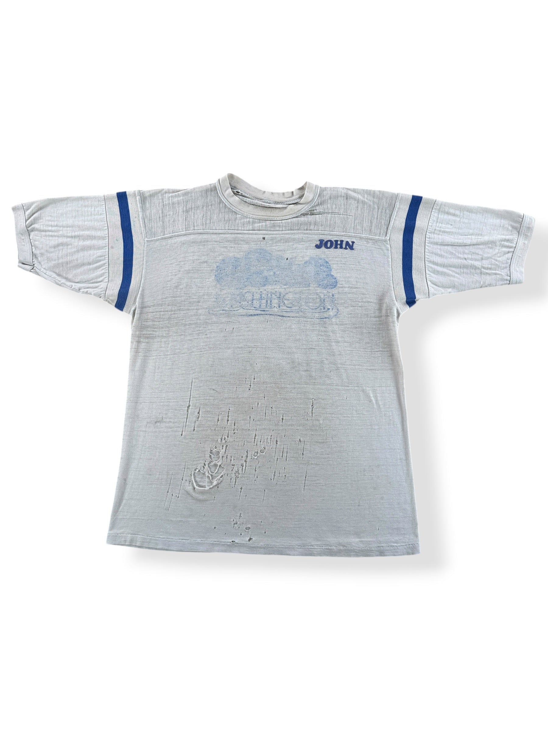 Front of Vintage Thrashed Washington Jersey Tee SZ L