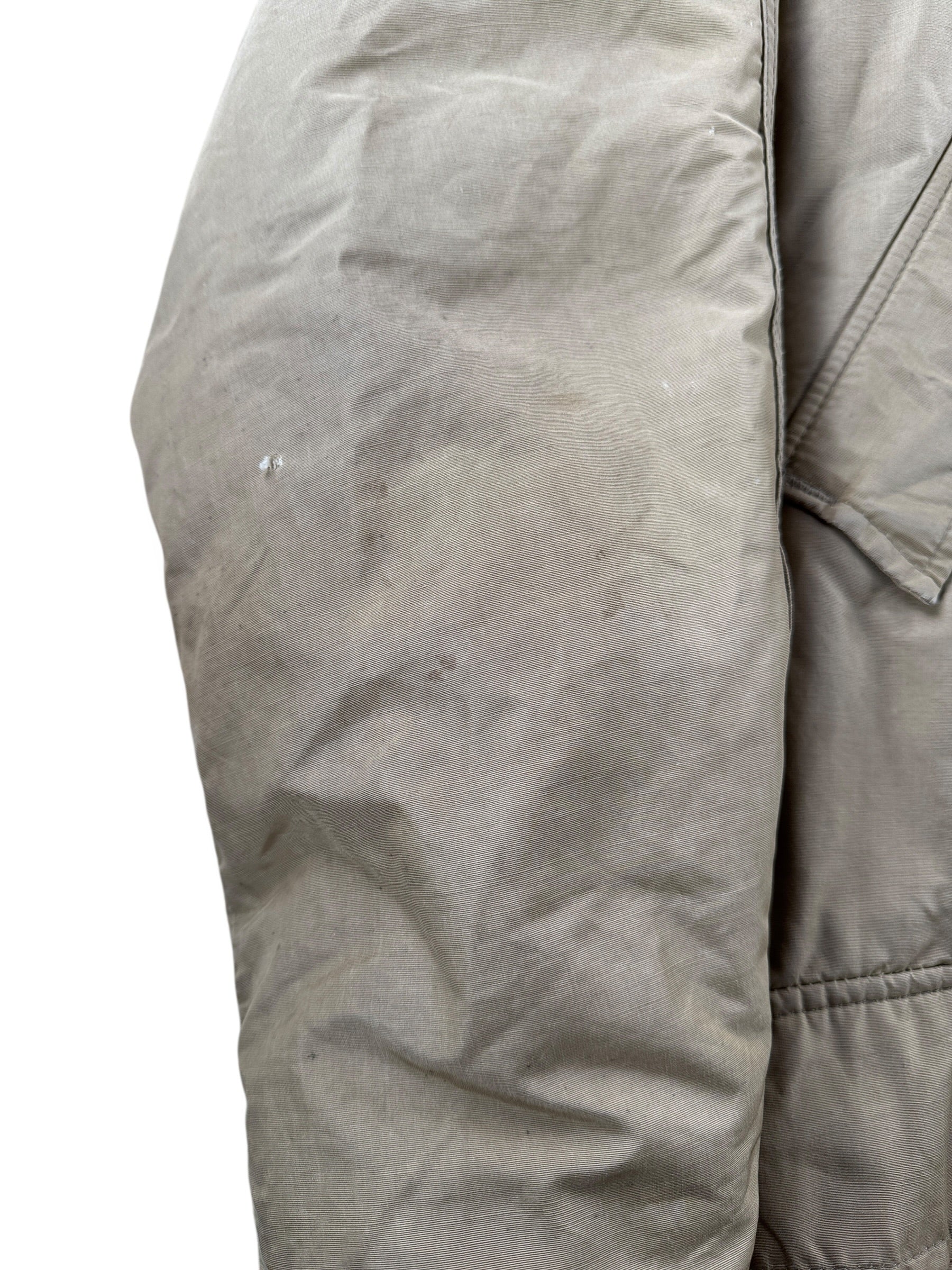 Stains on Vintage L.L. Bean Script Era Down Mackinaw Jacket SZ L