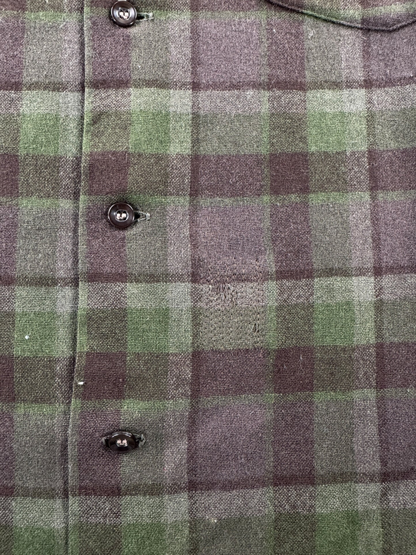 Repair on Vintage Pendleton Short Sleeve Flannel SZ M