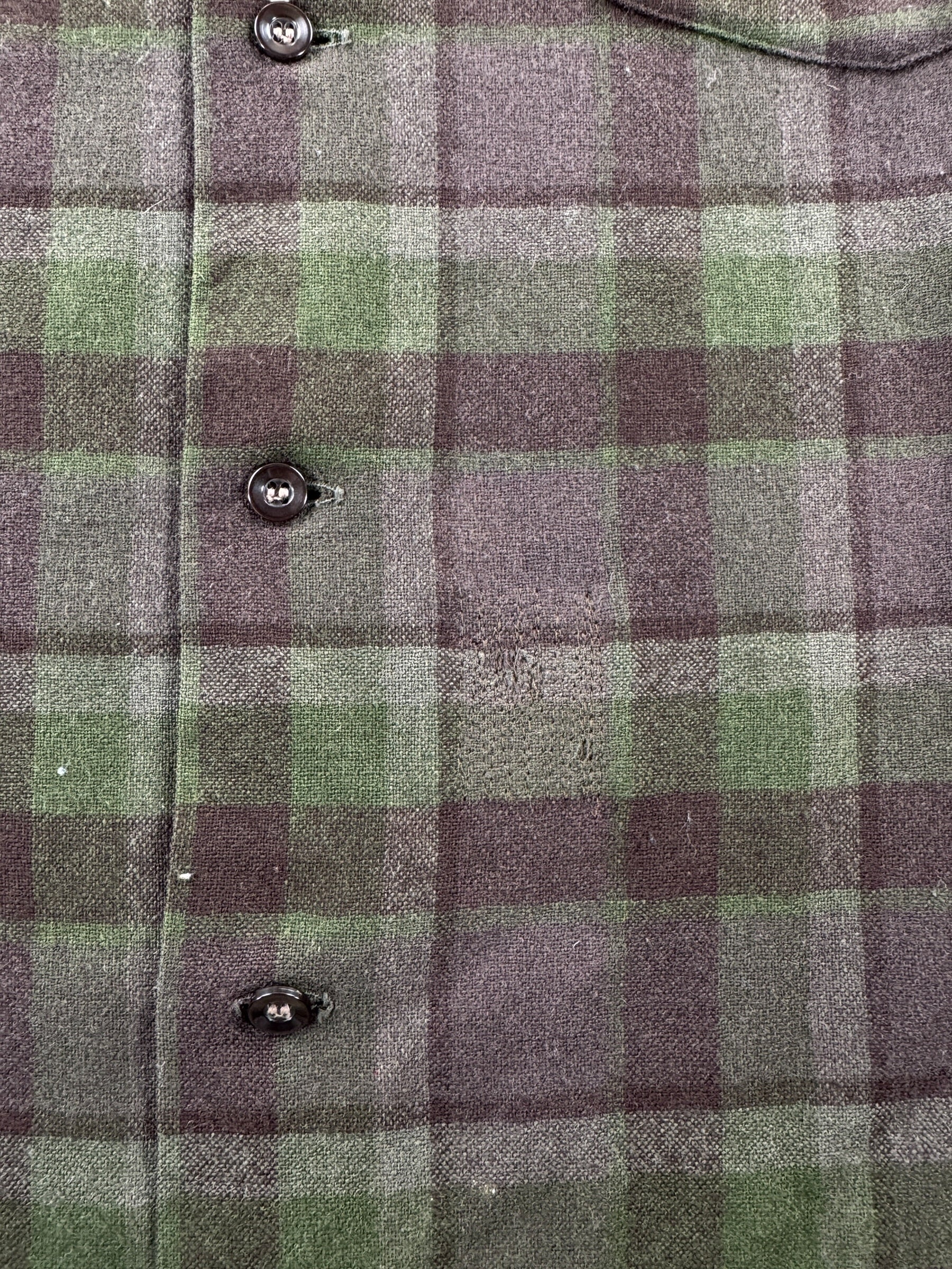 Repair on Vintage Pendleton Short Sleeve Flannel SZ M