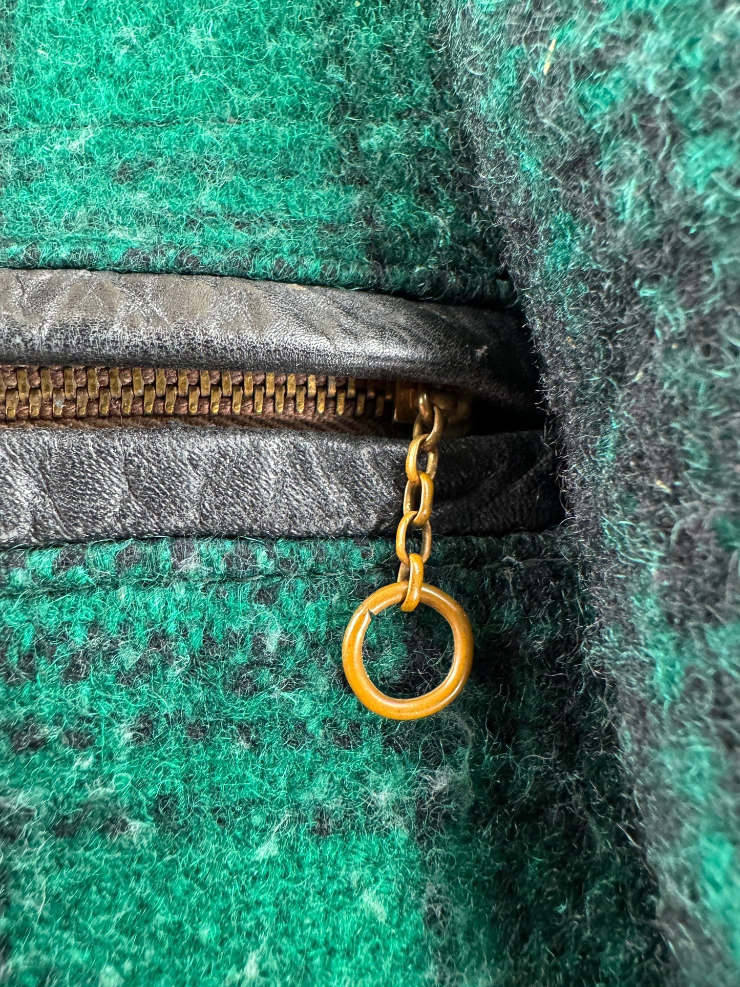 Chain Zipper on Vintage 50s Wool Sport Jacket SZ XL