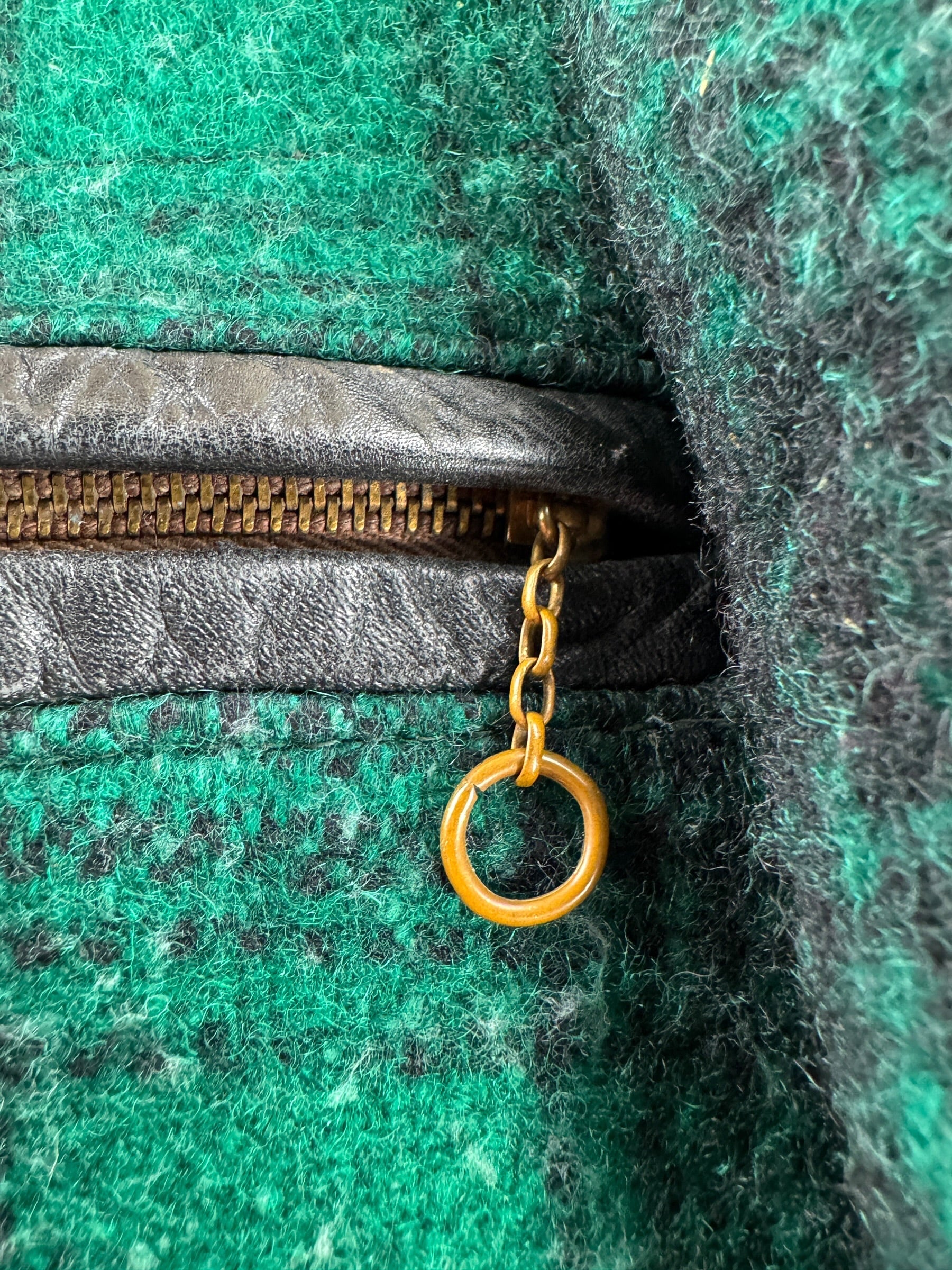 Chain Zipper on Vintage 50s Wool Sport Jacket SZ XL