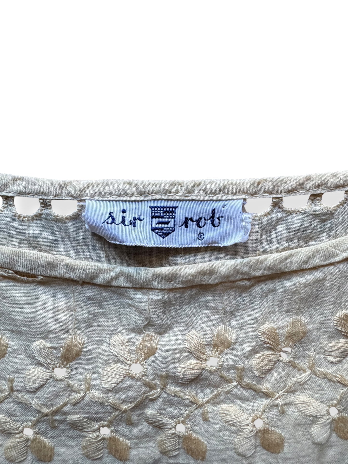 Tag on Vintage Eyelet Dress SZ M