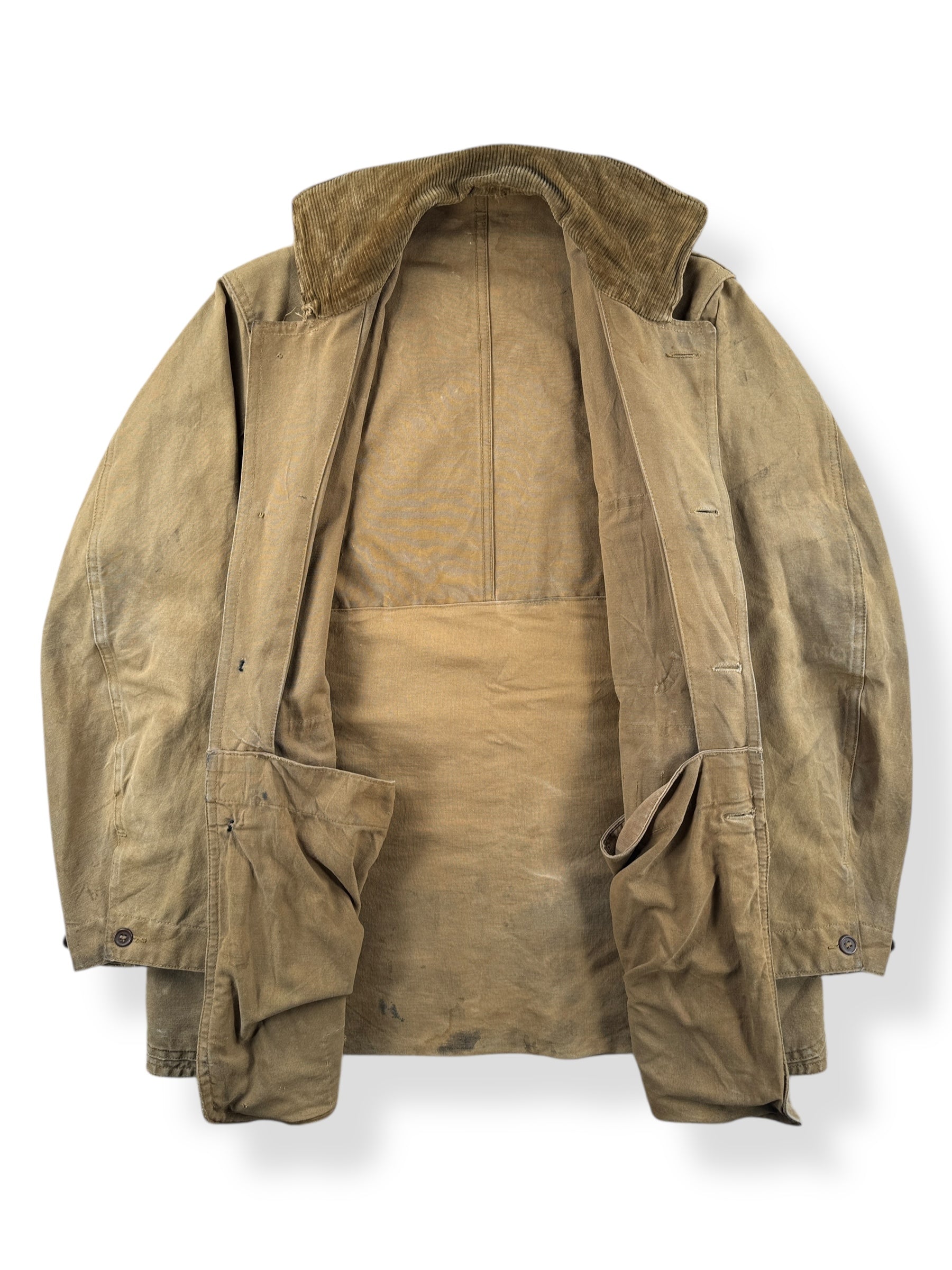 Inside of Vintage Hunting Jacket SZ L AS IS