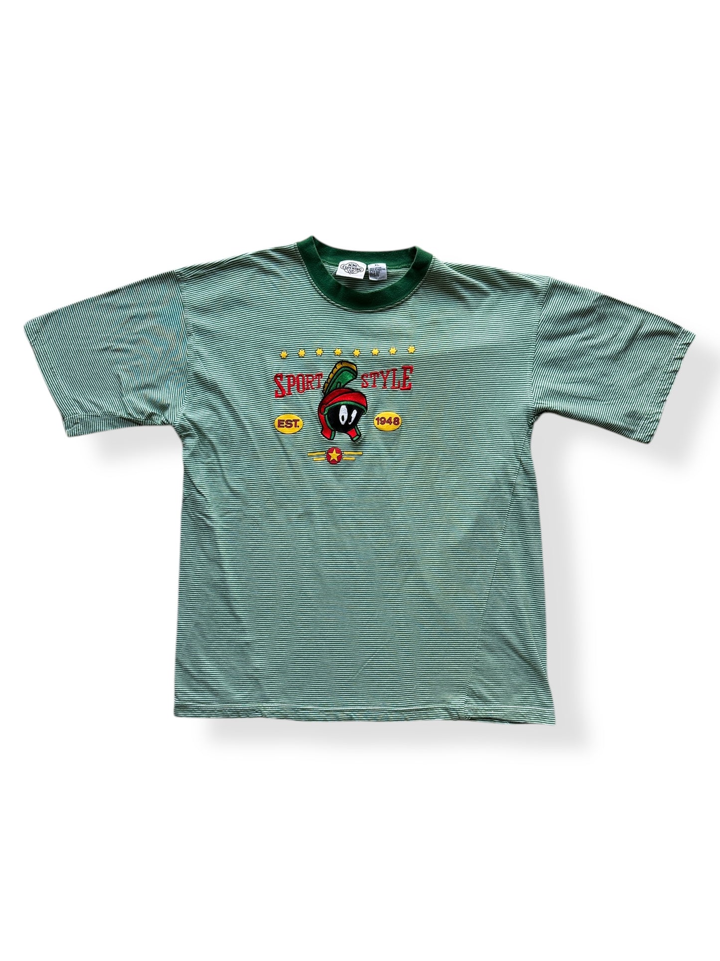 Front of Vintage Acme Clothing Marvin the Martian Sport Style Tee SZ XL