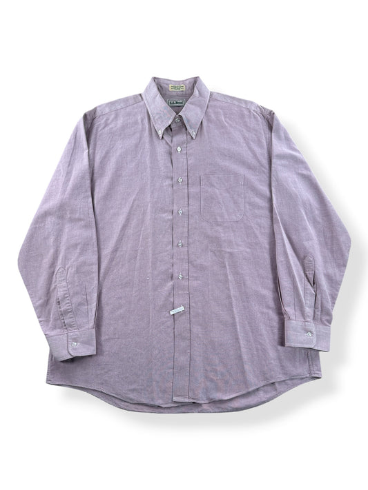 Front of Vintage NOS LL Bean Oxford Shirt SZ XL