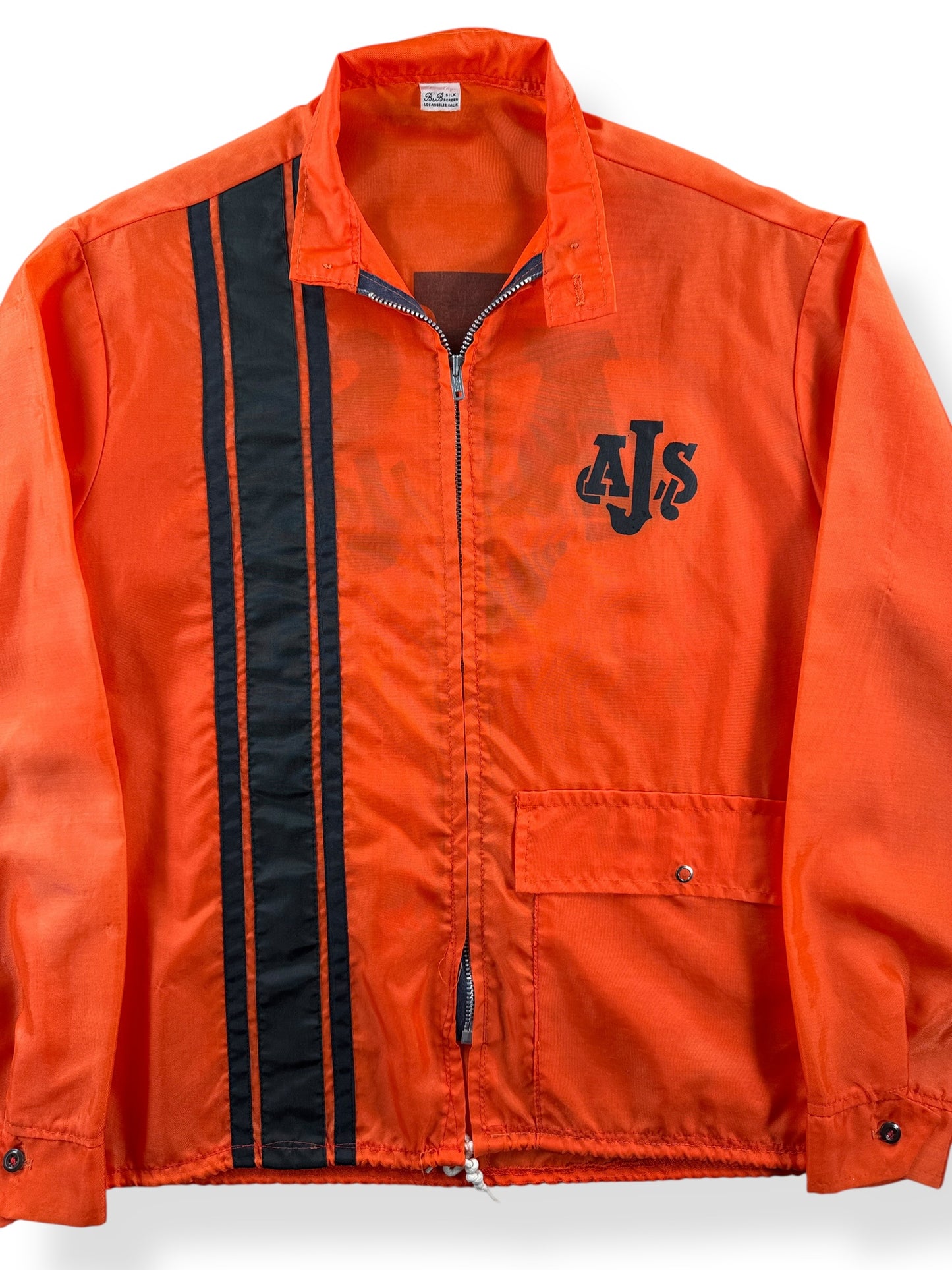 Front of Vintage Flocked Windbreaker SZ M